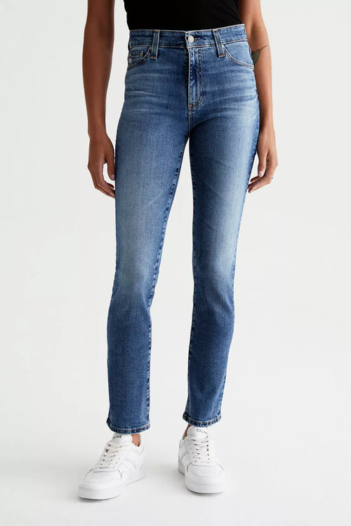 AG Jeans Mari High Rise Slim Straight in 15 Years Shoreline - Arielle Clothing