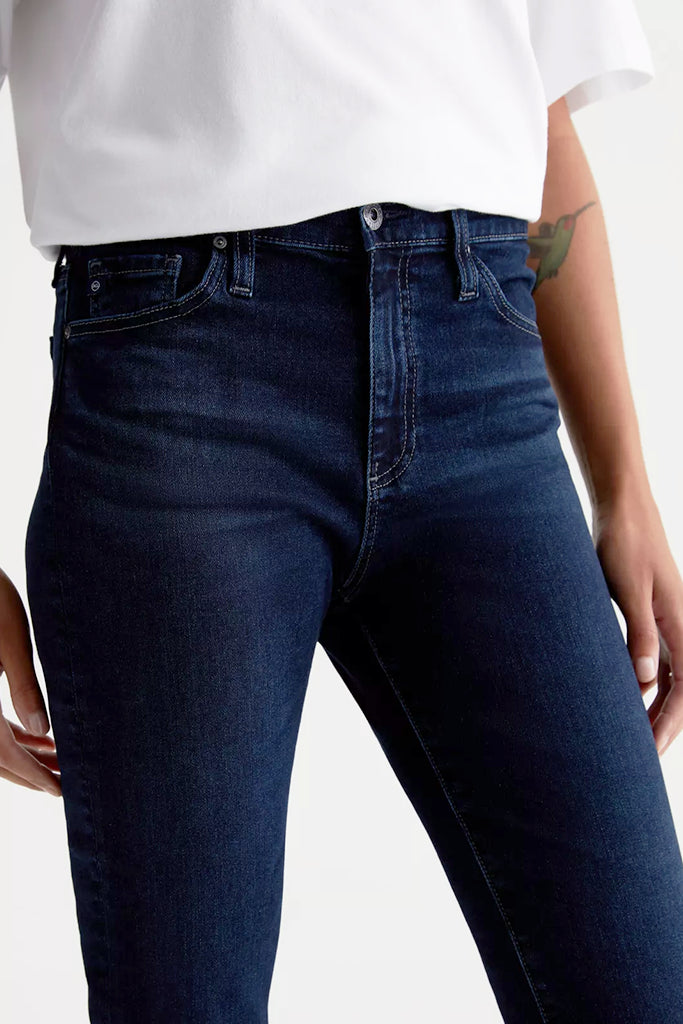 AG Jeans Mari High Rise Slim Straight Jean in Plaza - Arielle Clothing