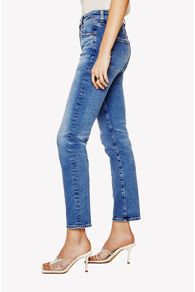Adriano Goldschmied Saige High Rise Straight Jeans in 19 Years Afterglow - Arielle Clothing