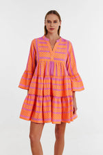 Devotion Twins Ella Short in Orange/Fuschia - Arielle Clothing