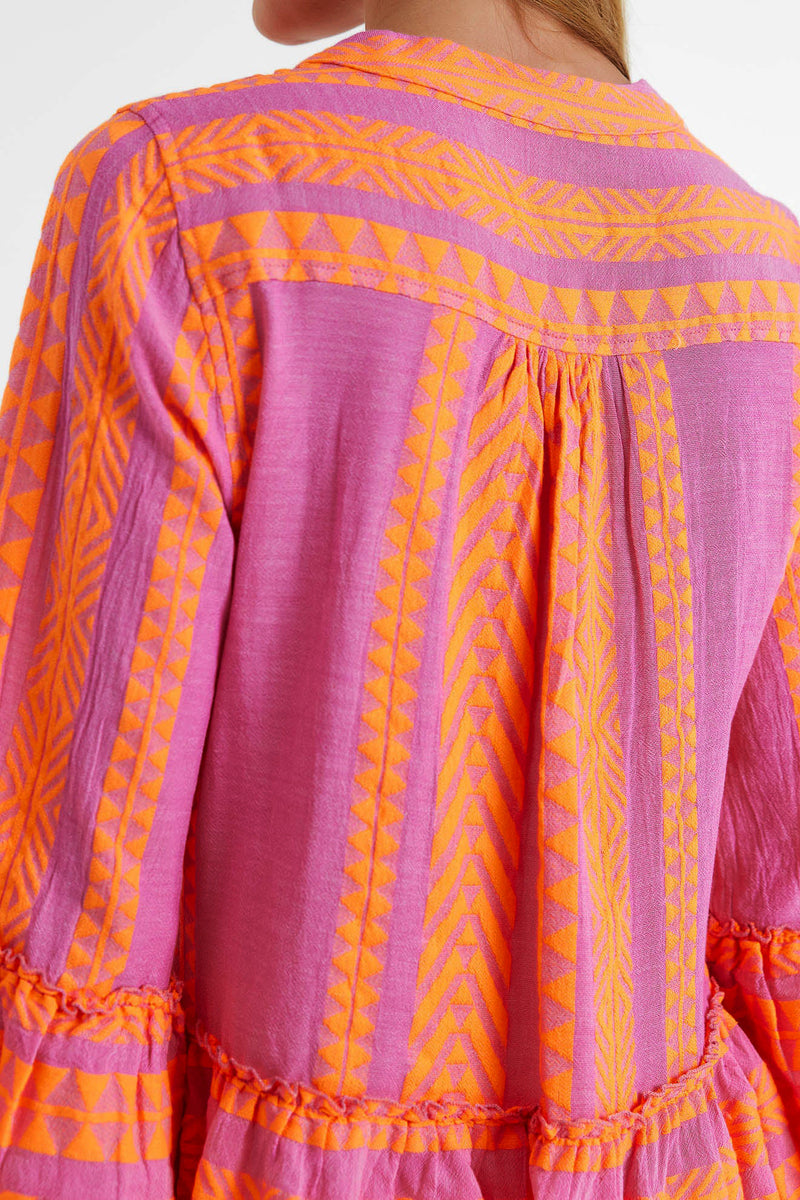 Devotion Twins Ella Short in Orange/Fuschia - Arielle Clothing