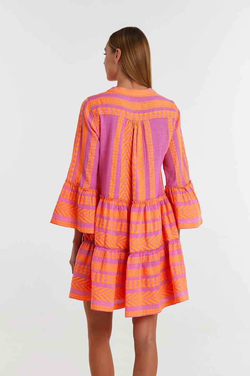 Devotion Twins Ella Short in Orange/Fuschia - Arielle Clothing