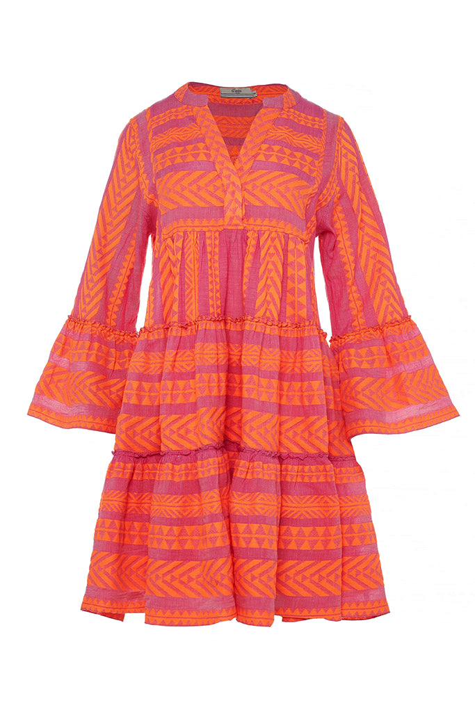 Devotion Twins Ella Short in Orange/Fuschia - Arielle Clothing