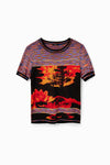 Desigual Knit Landscape T-shirt - Arielle Clothing