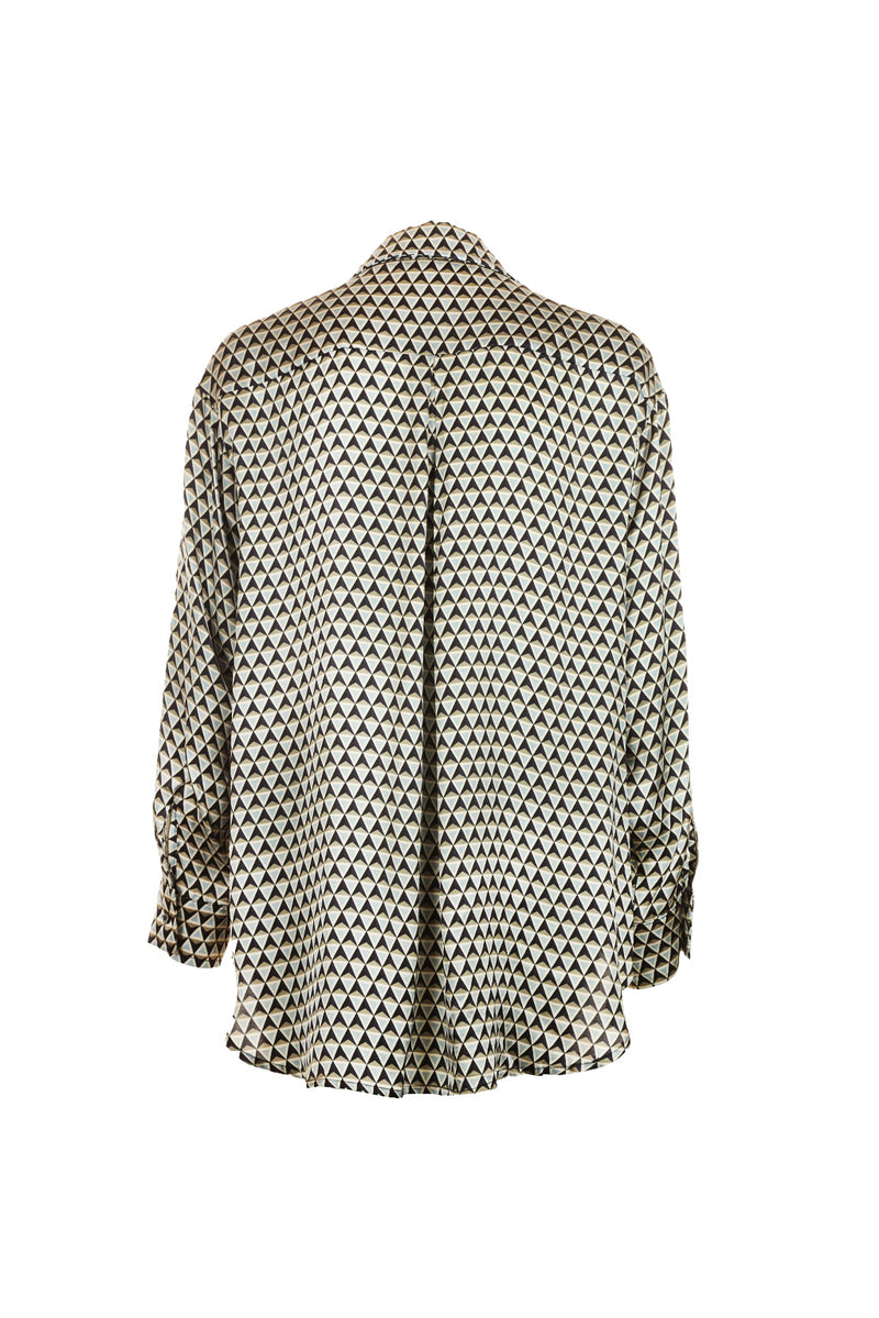 Funky Staff Kacy Blouse in Triangles Print - Arielle Clothing