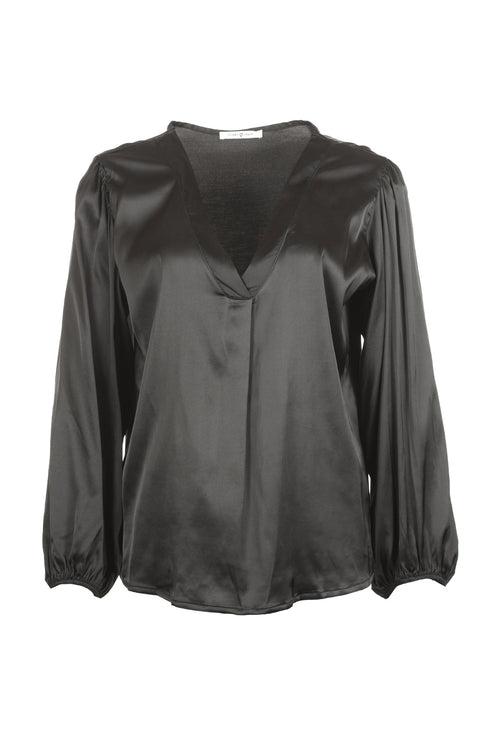 Funky Staff Paris Blouse in Black - Arielle Clothing