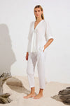 Mela Purdie F65 1478 Nomad Pants in White - Arielle Clothing