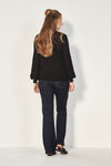 Verge Nina Merino Wool Sweater in Black - Arielle Clothing