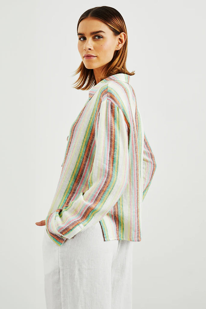 Rails Elm Blouse in Palais Stripe - Arielle Clothing