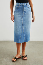 Rails Highland Denim Skirt in Baja Blue - Arielle Clothing