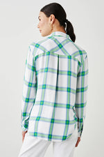 Rails Hunter Shirt in Azure Lime - Arielle Clothing
