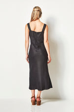 Verge Roam Linen Dress in Black - Arielle Clothing