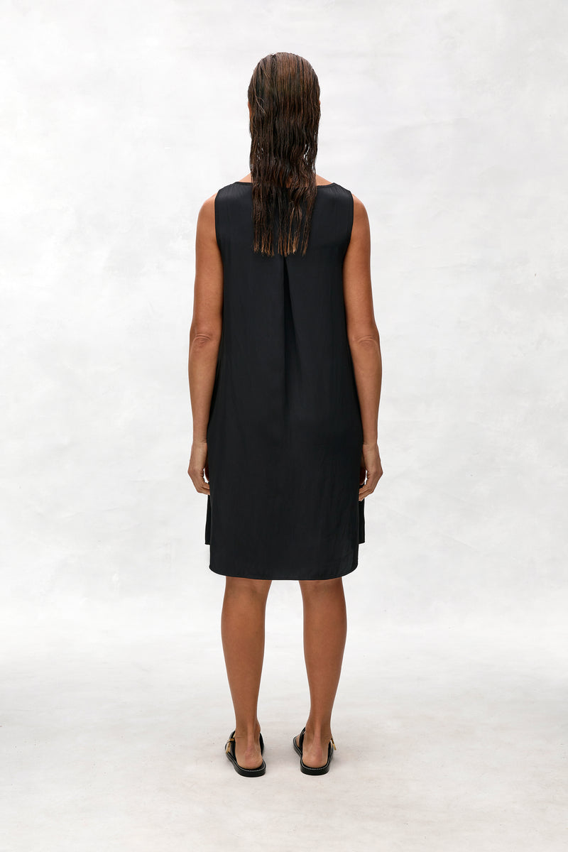 Mela Purdie F67 3630 Audrey Dress in Black - Arielle Clothing