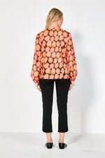 Verge Theme Printed Shirt in Coral - Arielle Clothing