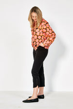 Verge Theme Printed Shirt in Coral - Arielle Clothing