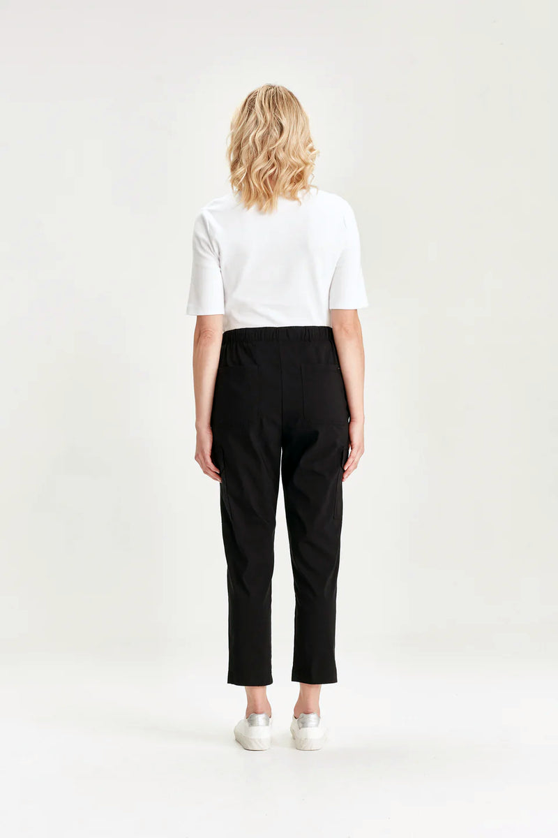 Verge Acrobat Soft Cargo Pants in Black - Arielle Clothing