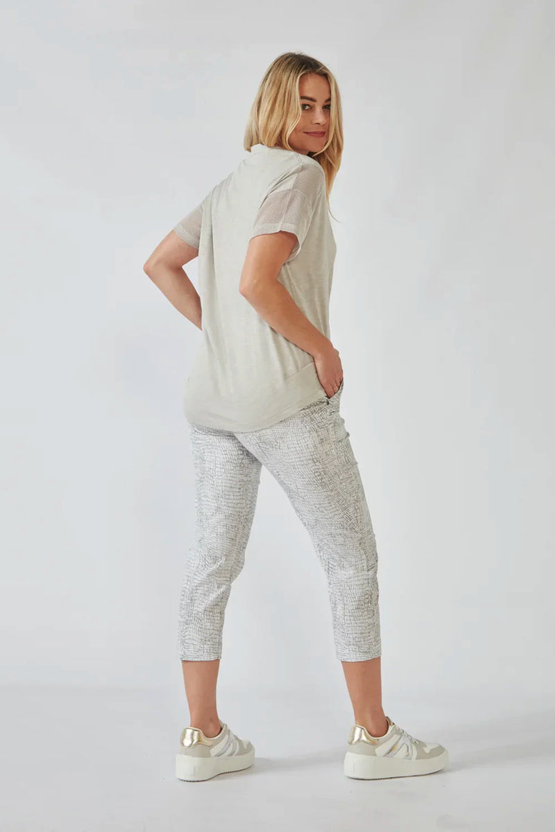 Verge Acrobat Bay Essex Pants in Pumice Print - Arielle Clothing