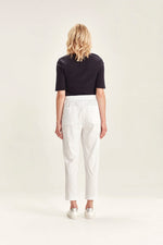 Verge Acrobat Soft Cargo Pant in White - Arielle Clothing