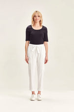 Verge Acrobat Soft Cargo Pant in White - Arielle Clothing