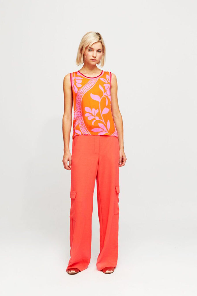 Aldo Martins Corina Top in Orange - Arielle Clothing