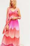 Aldo Martins Reims Dress With Shawl in Pink - Arielle Clothing