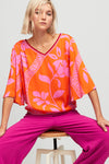 Aldo Martins Desire Top in Orange - Arielle Clothing