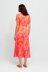 Aldo Martins Dione Dress in Orange - Arielle Clothing