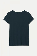 American Vintage Jacksonville Jac51 Short Sleeve V Neck Tee in Navy - Arielle Clothing