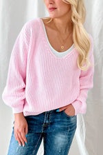 Bypias Sunset Cotton Sweater in Candy Pink - Arielle Clothing