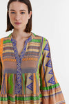 Devotion Twins Ella Short in Green/Orange/Multi - Arielle Clothing