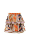 Devotion Twins Mika Skirt in Orange/Lila - Arielle Clothing