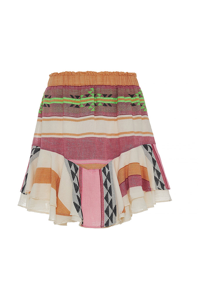 Devotion Twins Natalia Skirt in Pink/Green - Arielle Clothing