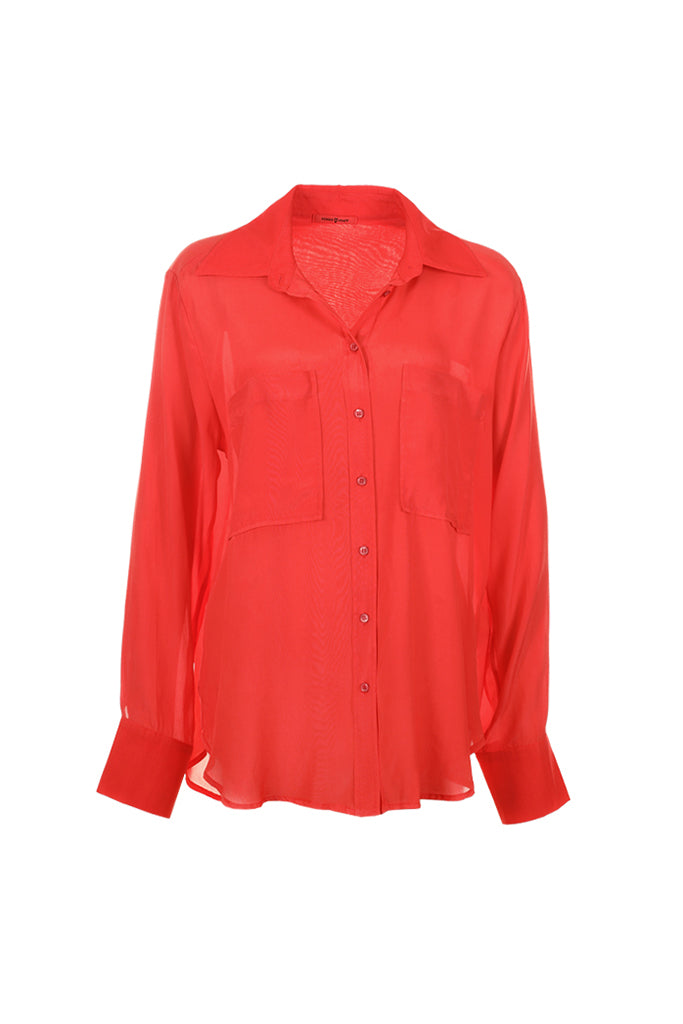 Funky Staff Alva Unito Blouse in Cayenne - Arielle Clothing