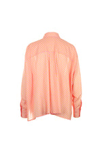 Funky Staff Samba Dots Blouse in Rose/Yellow - Arielle Clothing