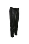 Funky Staff You2 Vegan Leather Trousers in Black - Arielle Clothing