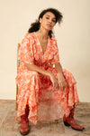 Hale Bob Ainsley Maxi Dress in Orange - Arielle Clothing