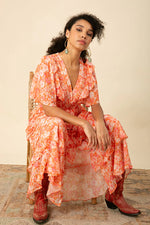 Hale Bob Ainsley Maxi Dress in Orange - Arielle Clothing