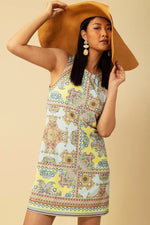 Hale Bob Amber Jersey Dress in Turquoise - Arielle Clothing