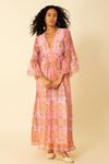 Hale Bob Mara Maxi Dress in Coral - Arielle Clothing