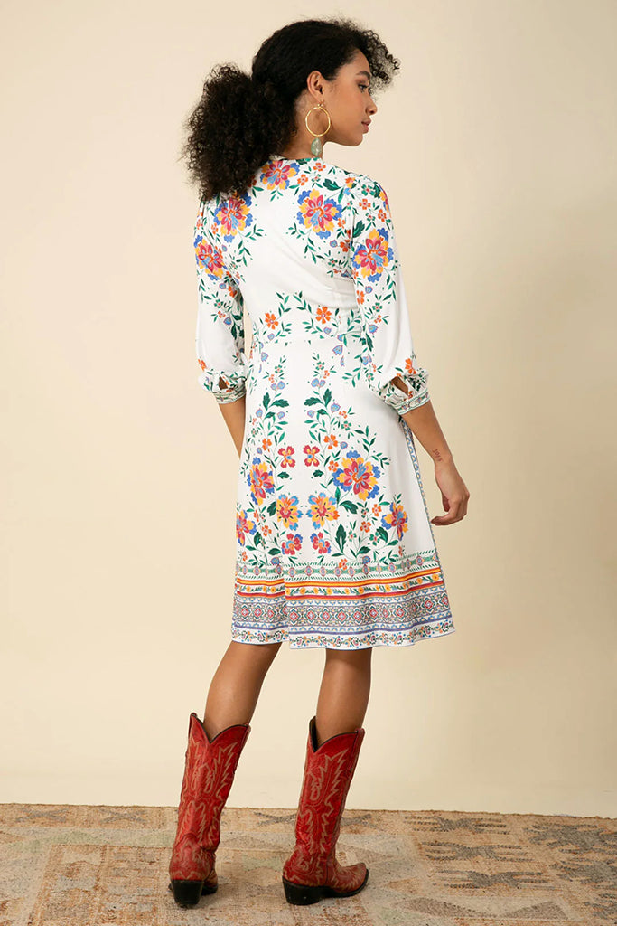 Hale Bob Nayeli Midi Dress in Ivory - Arielle Clothing