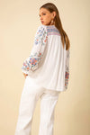 Hale Bob Royalty Blouse in Ivory - Arielle Clothing