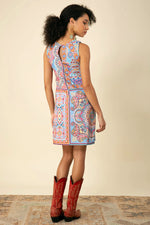 Hale Bob Heidi Jersey Dress in Blue - Arielle Clothing