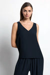 Mela Purdie F67 2703 Audrey Tank in Black - Arielle Clothing