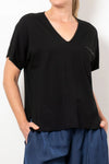 Mela Purdie Cap Sleeve Zip Sweater in Black - Arielle Clothing