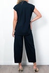 Mela Purdie Zip Splice Shirt in Black - Arielle Clothing