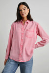 Rails Barrett Shirt in Vivid Pink - Arielle Clothing