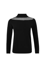 RAW by RAW Audrey Merino Wool Knit in Jet Black - Arielle Clothing