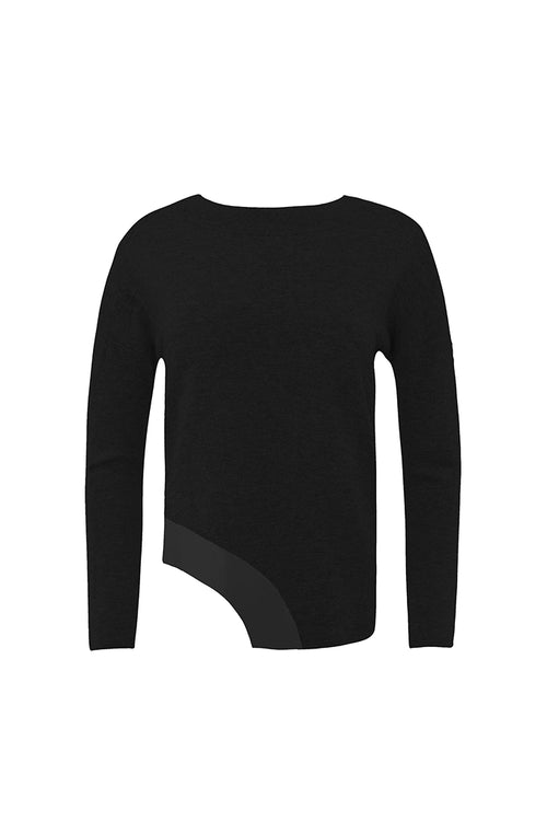 RAW by RAW Veronica Merino Wool Knit in Jet Black - Arielle Clothing
