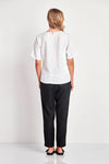 Verge Linen Greer Top in White - Arielle Clothing