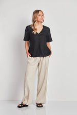 Verge Land Linen Pants in Sand - Arielle Clothing